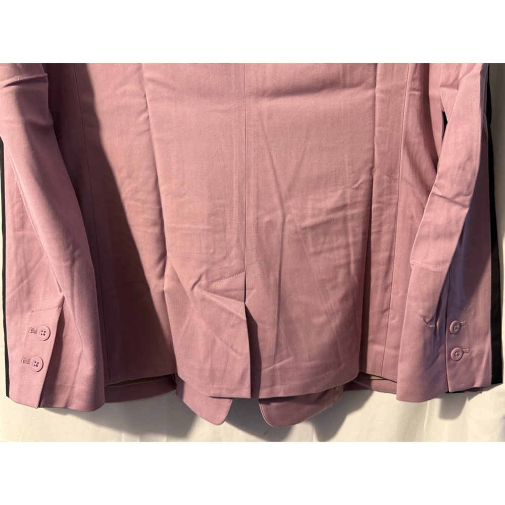 Wildfang Empower Colorblock Tux Blazer Mauve Black Women's XL - Picture 11 of 13